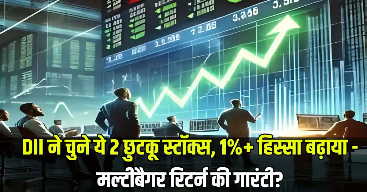 DII ने चुने ये 2 छुटकू स्टॉक्स, 1%+ हिस्सा बढ़ाया - मल्टीबैगर रिटर्न की गारंटी?